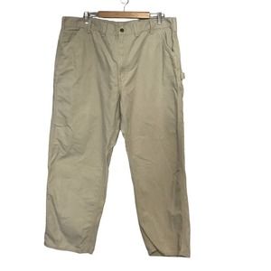 Carhartt B11 STN Men's 44x32 Heavy Duck Carpenter Work Pants Painter Stone Beige